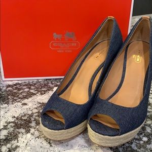 Coach Milan Denim Wedges